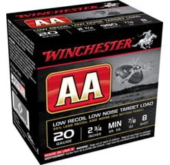 opplanet winchester aa 20 gauge 7 8 oz 2 75in centerfire shotgun ammo 25 rounds aa20fl8 main