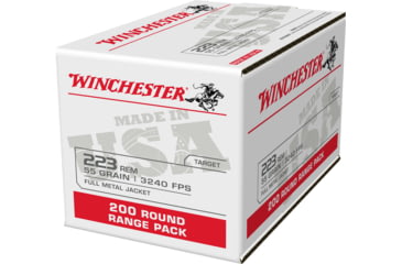 opplanet winchester ammo usa223l2 usa 223 rem 55 gr full metal jacket fmj 200 bx 4 cs w223200 main