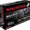 opplanet winchester ballistic silvertip 270 winchester 130 grain fragmenting polymer tip brass cased centerfire rifle ammo 20 rounds sbst270 main