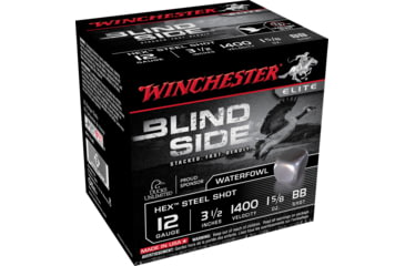 opplanet winchester blind side 12 gauge 1 5 8 oz 3 5in centerfire shotgun ammo 25 rounds sbs12lbb main