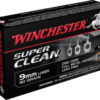 opplanet winchester super clean 9mm luger 90 grain full metal jacket centerfire pistol ammo 50 rounds w9mmlf main