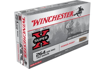 opplanet winchester super x rifle 264 winchester magnum 140 grain power point centerfire rifle ammo 20 rounds x2642 main