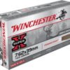 opplanet winchester super x rifle 7 62x39mm 123 grain power point brass cased centerfire rifle ammo 20 rounds x76239 main