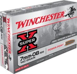 opplanet winchester super x rifle 7mm 08 remington 140 grain power point centerfire rifle ammo 20 rounds x708 main