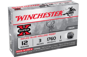 opplanet winchester super x shotshell 12 gauge 1 oz 3in centerfire shotgun slug ammo 15 rounds x123rs15vp main