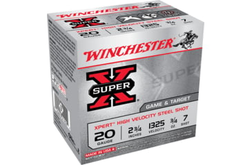 opplanet winchester super x shotshell 20 gauge 3 4 oz 2 75in centerfire shotgun ammo 25 rounds we20gt7 main