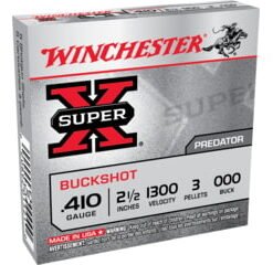 opplanet winchester super x shotshell 410 bore 3 pellets 2 5in centerfire shotgun buckshot ammo 5 rounds xb41000 main