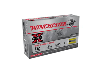 opplanet winchester super x shotshell bri 12 gauge 1 oz 2 75in centerfire shotgun slug ammo 5 rounds xrs12 main