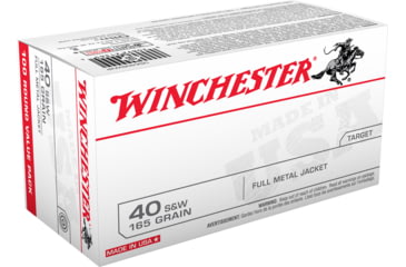 opplanet winchester usa handgun 40 s w 165 grain full metal jacket centerfire pistol ammo 100 rounds usa40swvp main