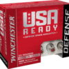 opplanet winchester usa ready 40 sw 155 grain hex vent hp pistol ammo 20 round red40hp main