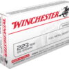 opplanet winchester usa rifle 223 remington 55 grain full metal jacket centerfire rifle ammo 20 rounds usa223r1ky main