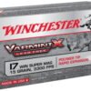 opplanet winchester varmint x lf 17 winchester super magnum 15 grain rapid expansion polymer tip rimfire ammo 50 rounds x17w15plf main