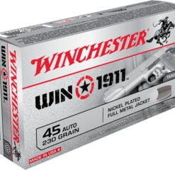 opplanet winchester win1911 45 acp 230 grain full metal jacket centerfire pistol ammo 50 rounds x45t main