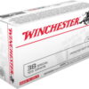opplanet winchester winchester 38 special 125 grain jacketed flat point brass cased centerfire pistol ammo 50 rounds usa38sp main